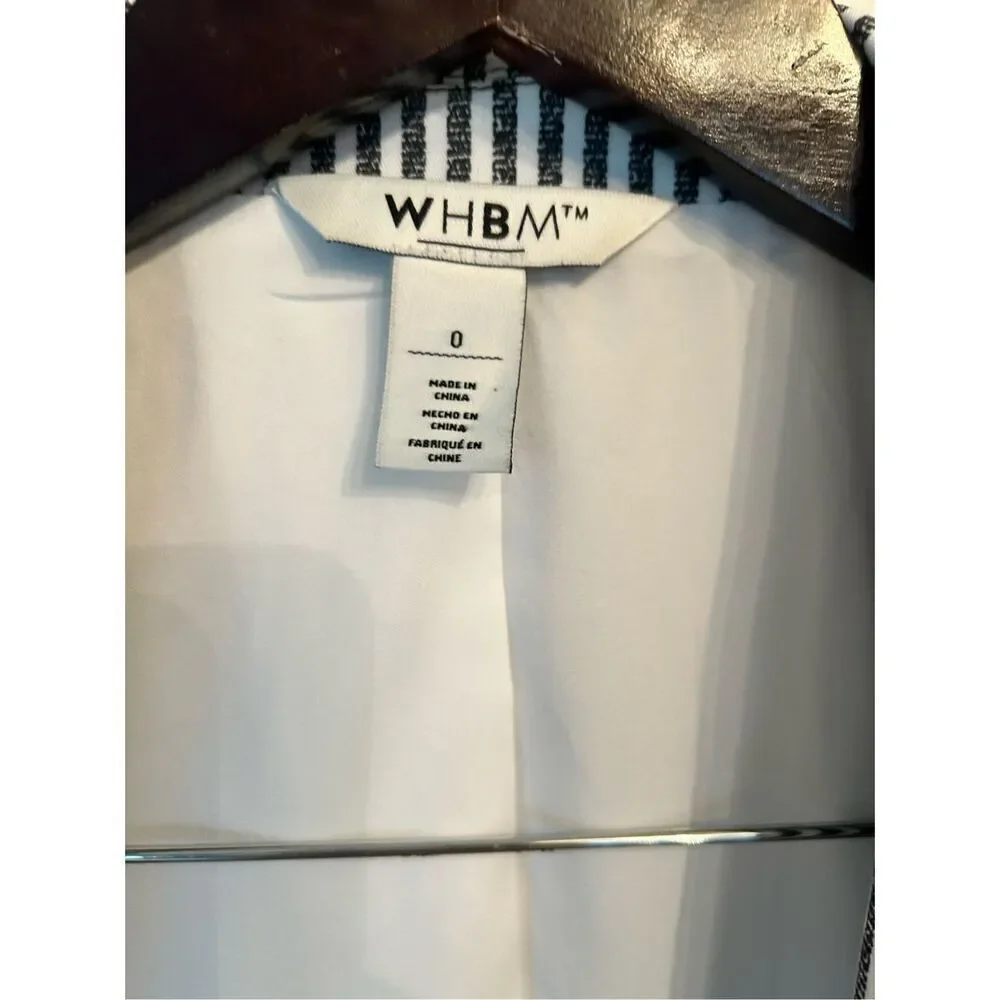 White House black market blazer striped black and white size 0 work attire, sexy - Picture 4 of 5